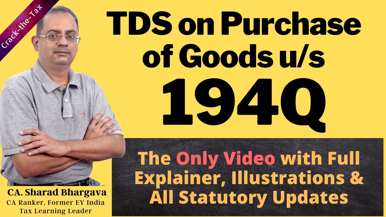 TDS on purchase of goods u/s 194Q // New law by Finance Act 2021 // By CA. Sharad Bhargava