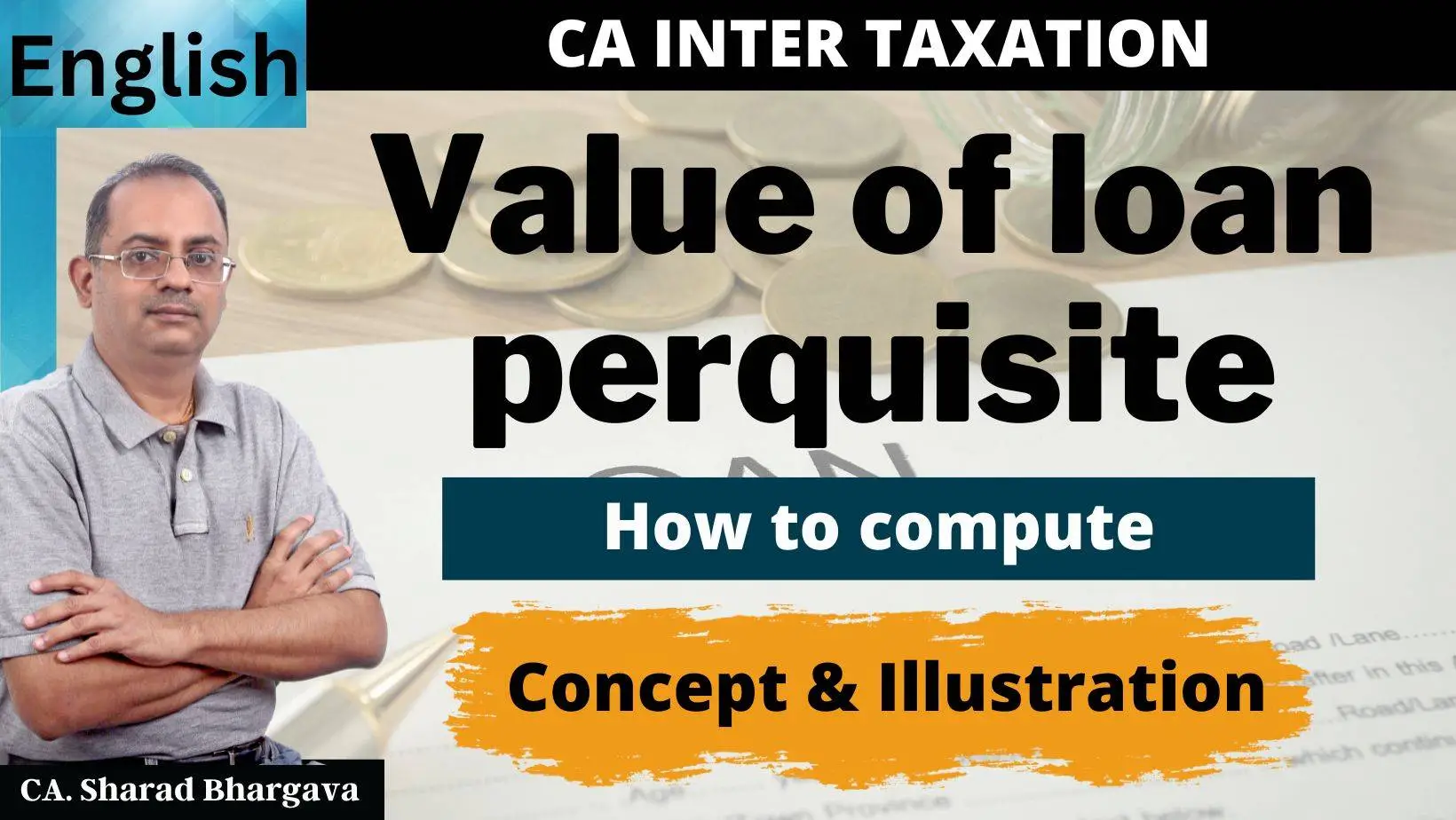 (English) How to compute perquisite value of loan given to employee / CA. Sharad Bhargava